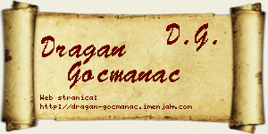 Dragan Gočmanac vizit kartica